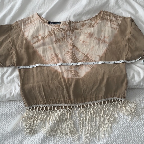 GYPSY 05 SILK TIE-DYE FRINGE SHORT - Picture 3 of 3